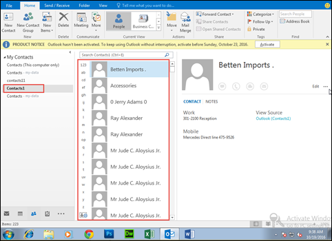 recover deleted files outlook 2016