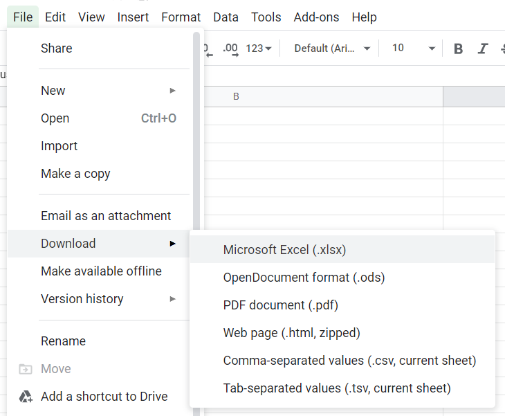 How To Save Google Sheets To Computer For Offline Access