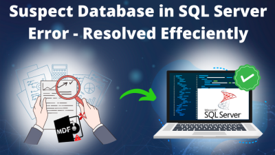 Suspect Database in SQL Server Error