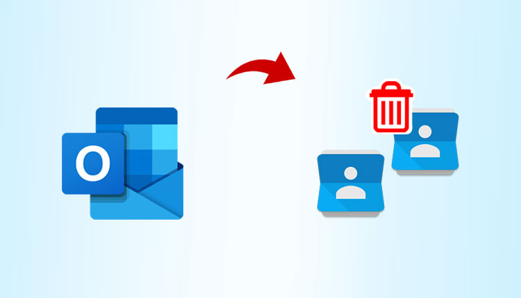 delete duplicate contacts in outlook