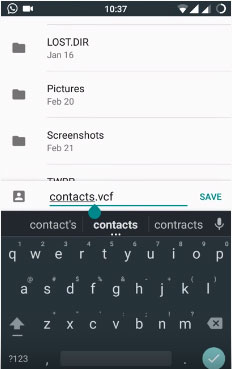 transfer Android Phone contacts to Outlook