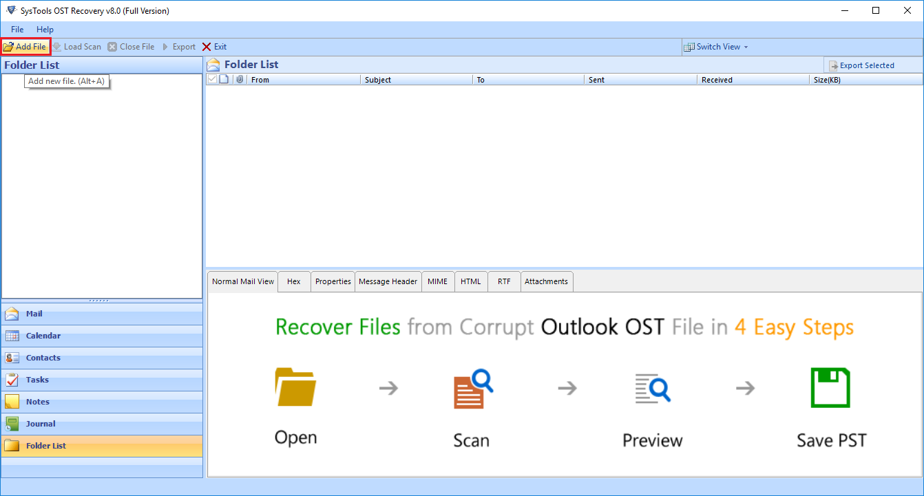 Download OST recovery Tool