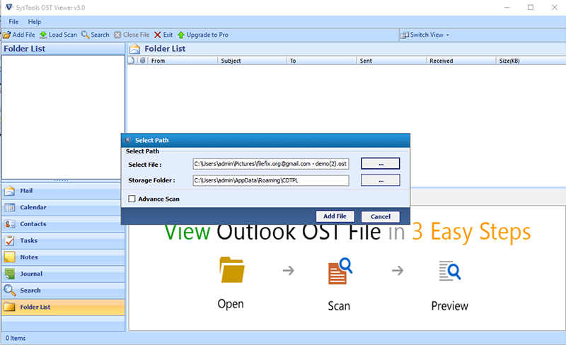 outlook ost file viewer